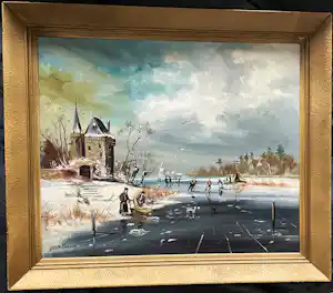 Henk Poeder - Winter in Holland verkocht voor € 190!