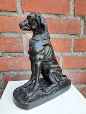 Niet of onleesbaar gesigneerd - Hond in brons kopen? Bied vanaf 1!