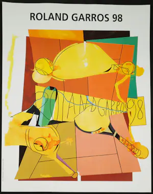 Herve Telemaque - Affiche -Roland Garros Tennis 1998 kopen? Bied vanaf 1!