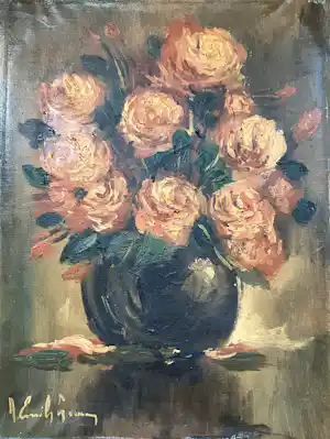 Emiel Lammers - Bolvaas met rozen verkocht voor € 45!