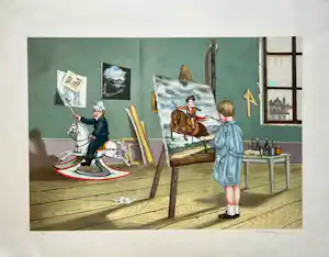 Tito Salomoni - Zonder titel verkocht voor € 35!
