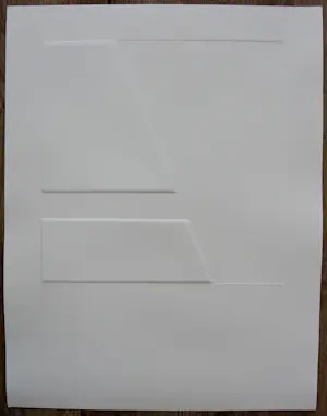 Harry van Kuyk - Reliëfdruk: Geometrische compositie kopen? Bied vanaf 195!