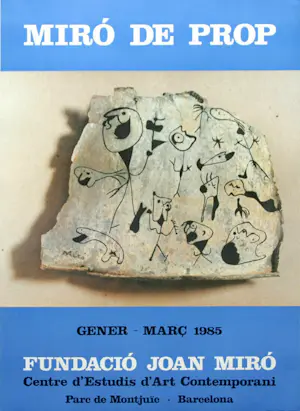 Joan Miro - Affiche “Miró de Prop - Barcelona, 1985”. Gesigneerd in de plaat. kopen? Bied vanaf 25!