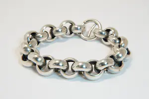 39 - 2e gehalte zilveren holle jasseron armband kopen? Bied vanaf 140!
