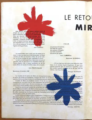 Joan Miro - Derrière Le Miroir - no. 14-15 - Jaar 1948 - Maeght Paris - 2e Editie - Goed kopen? Bied vanaf 50!