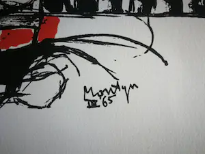 Jan Montyn - Litho. Abstract. kopen? Bied vanaf 50!