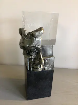 Ad Haring - Sculptuur / Afstudeer plaat Erasmus Universiteit .. kopen? Bied vanaf 90!