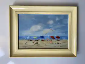 Henk Poeder - Strand gezicht bij scheveningen verkocht voor € 107!
