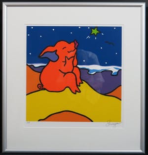 Shunyam - Kleurenzeefdruk MY FAVORITE STAR INGELIJST!! kopen? Bied vanaf 125!