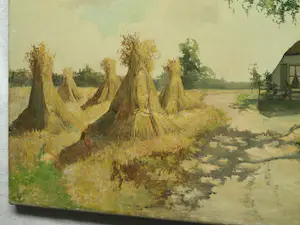 Paul van der Ven - Olieverf op doek , Landschap met boerderij kopen? Bied vanaf 80!