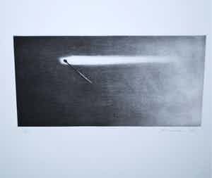 Jeroen Henneman - ets---- >- De snelheid van het licht - oplage 75 verkocht voor € 160!