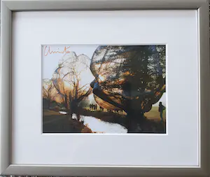 Christo - Artcard "Wrapped Trees" - Ingelijst 22 x 26 cm - Gesigneerd kopen? Bied vanaf 75!