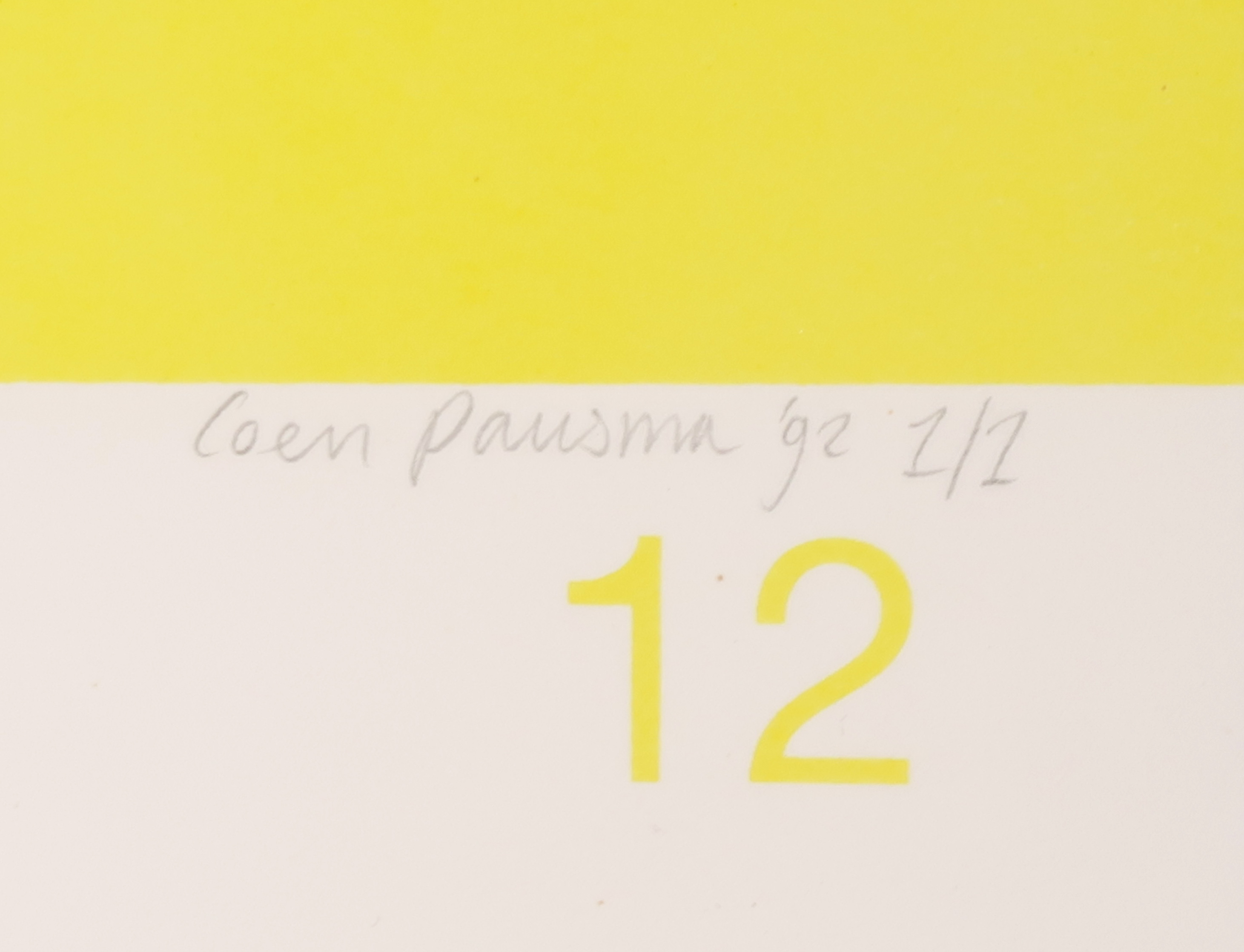 Coen Pausma - Lot van 4 zeefdrukken, Pingpongbal kopen? Bied vanaf 50!