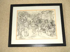 Albert Muis - Gemengde techniek - Feest op het Plein kopen? Bied vanaf 195!