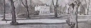 Reinder Homan - Huis te Manpad in Heemstede, ets (mooi ingelijst) kopen? Bied vanaf 175!
