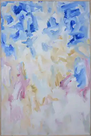 Janus Nuiten - Olieverf op doek, Zonder titel - Ingelijst verkocht voor € 200!