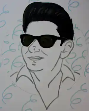 Dirk Wiarda - Litho: Roy Orbison - 1995 verkocht voor € 49!