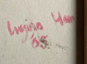 Niet of onleesbaar gesigneerd - kind tegen zwarte achtergrond - gemengde techniek op doek - gesigneerd kopen? Bied vanaf 1!