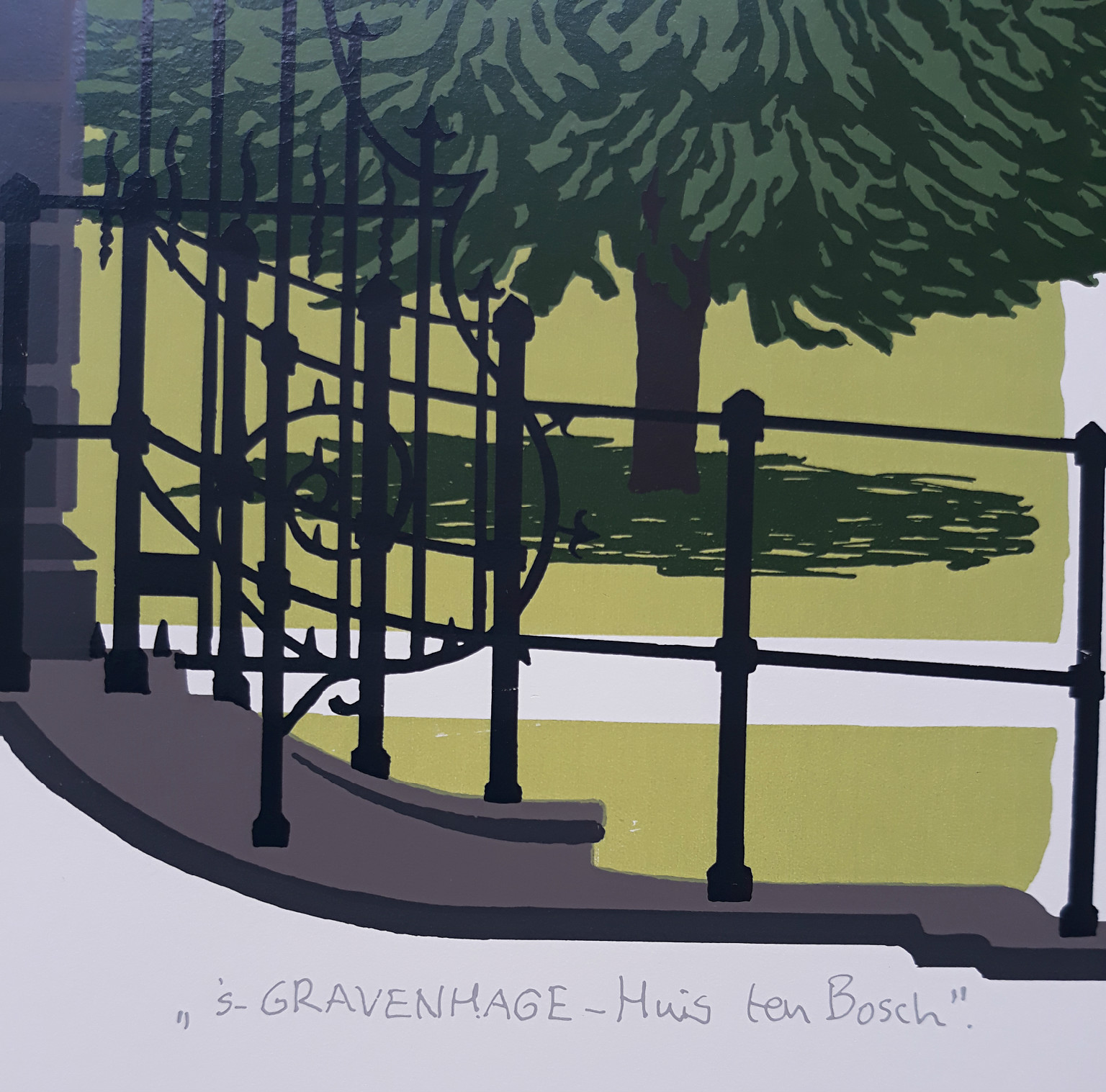 Sees Vlag - ’s Gravenhage - Huis ten Bosch, zeefdruk kopen? Bied vanaf 75!