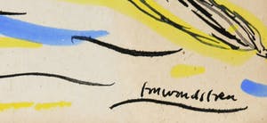 Frits Woudstra - Gouache, Kleuterschool der verliefden kopen? Bied vanaf 1!