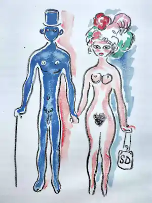Kees van Dongen - Solange en escorte, originele litho (1947) kopen? Bied vanaf 195!