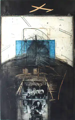 Karl Fred Dahmen - „Zutritt verboten" - Auflage von 75 - signiert - (100 x 65 cm) kopen? Bied vanaf 180!