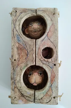 Niet of onleesbaar gesigneerd - Keramische sculptuur, vrolijk, gesigneerd kopen? Bied vanaf 1!
