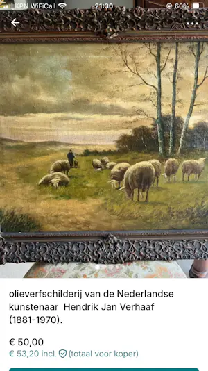 Hendrik Jan Verhaaf - Olieverf schilderij kopen? Bied vanaf 50!
