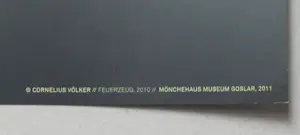 Cornelius Völker - Feuerzeug, Offsetdruck, 2011, handsigniert kopen? Bied vanaf 20!