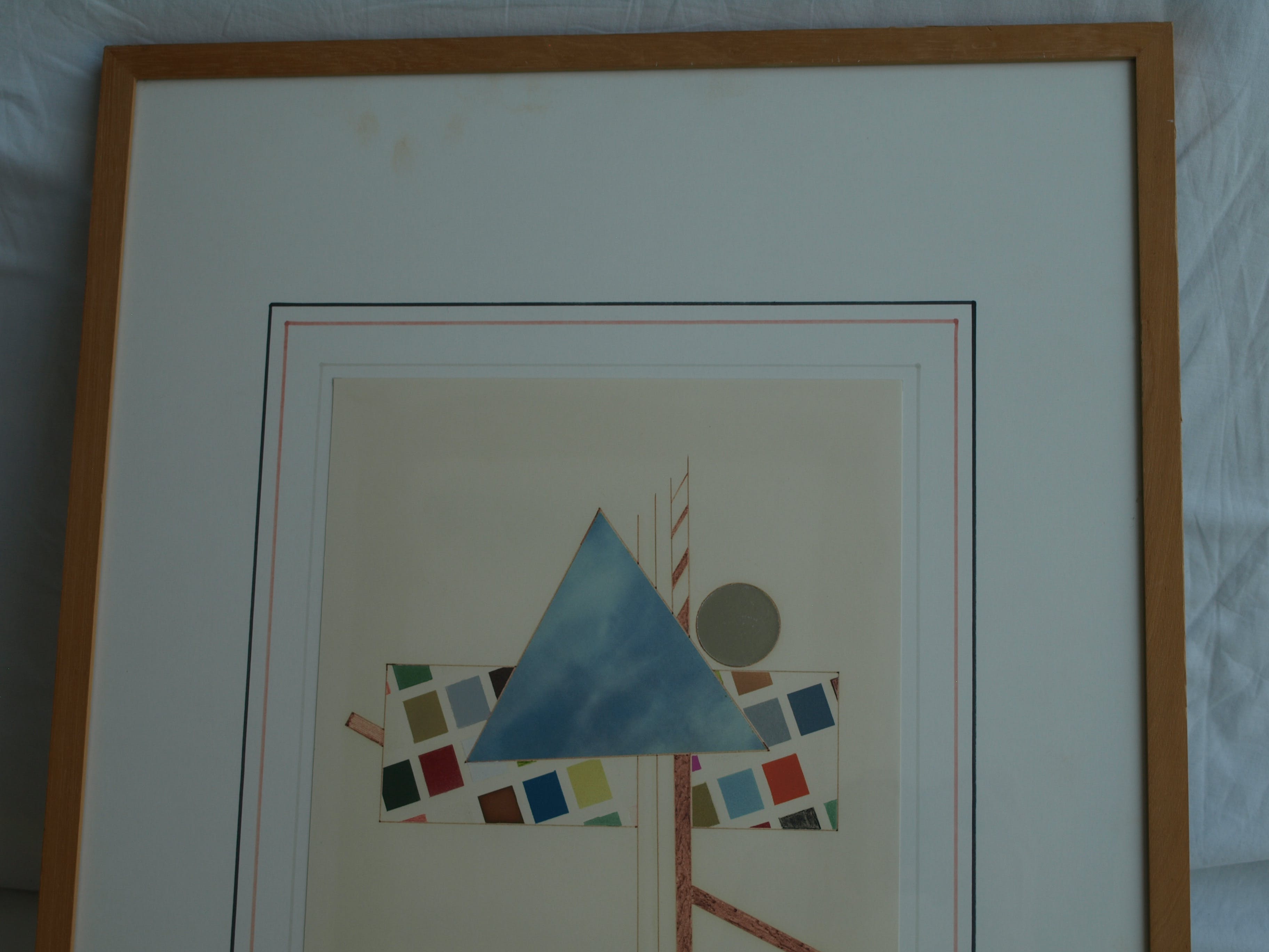 Niet of onleesbaar gesigneerd - Tekening , C – gesigneerd & ingelijst – 1980  kopen? Bied vanaf 1!