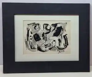 Jaap Nanninga - Abstracte compositie verkocht voor € 275!