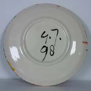 Gertie Janssen - Set van drie handbeschilderde keramieken borden kopen? Bied vanaf 70!