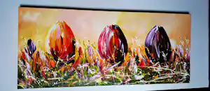 Gena - 'Tulpen'(groot schilderij) kopen? Bied vanaf 215!