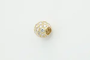 52 - Schitterende 14krt goud & ca. 2.00(!)ct (H/vs) diamanten "bol" hanger kopen? Bied vanaf 880!