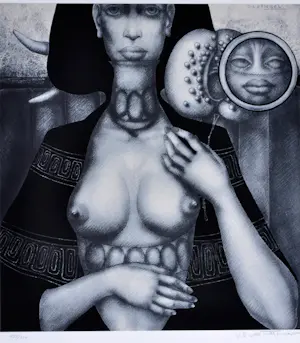 Jef van Tuerenhout - De Spiegel - Zeefdruk - Gesigneerd - 54x42 cm - 1977 kopen? Bied vanaf 80!
