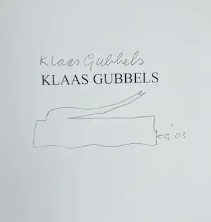 Klaas Gubbels - Werken op papier, gesigneerd en voorzien van tekening (2003) kopen? Bied vanaf 50!