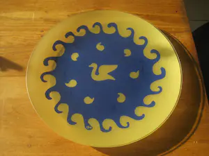 Yves Blayo - Grote glazen fruitschaal-muurbord kopen? Bied vanaf 25!