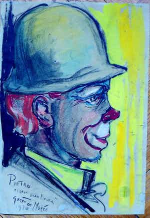 Gerrit de Moree - Gerrit de Morée, gouache, Pietro van Circus van Bever. beeldformaat 31.2 x 22 c verkocht voor € 95!