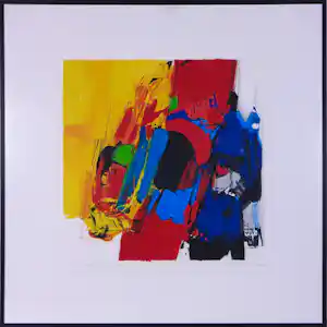 Frank Lejeune - Zeefdruk, Fade away in a dream - Ingelijst kopen? Bied vanaf 20!