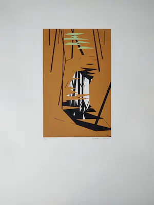 Hendrik Valk - Spiegeling in het bos kopen? Bied vanaf 125!