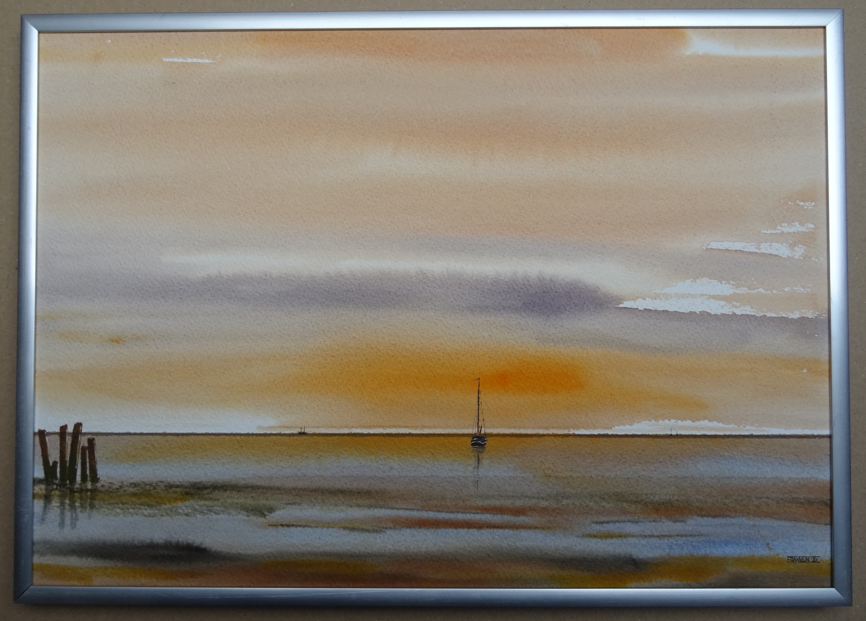 Franklin Meijer - Waddenzee - Zonsondergang kopen? Bied vanaf 39!