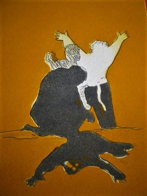 Arnaiz Doroteo - Prominent Spaans Graficus - Grote Ets "Mujer desnuda" - gesigneerd kopen? Bied vanaf 10!
