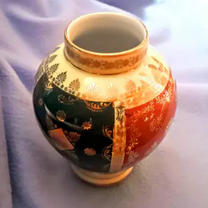 DW Karlsbader Porzellan - Vase Josef Kuba JKW Dekor Karlsbad handbemalt Galante Szene 40er Jahre kopen? Bied vanaf 85!