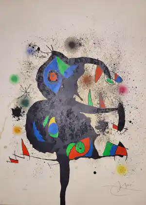 Joan Miro - Sculptures en Montagne - 5/150 - groot formaat verkocht voor € 4300!
