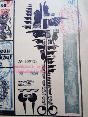 Emile Puettmann - Minipresse Dadaisme /Typografie - Lithografie 1974. kopen? Bied vanaf 35!