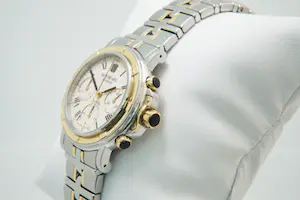 37- Raymond Weil ged. 18Krt gouden Parsifal Auto Chrono ivory 7230 polshorloge kopen? Bied vanaf 280!
