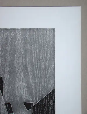 Franz Eggenschwiler - Donnerpfeile II, 1992 - Originele houtsnede, handgesigneerd kopen? Bied vanaf 80!