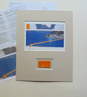 Christo - Collage Lake Iseo , Italy 2014-2016 - handgesigneerd- ready to frame kopen? Bied vanaf 95!