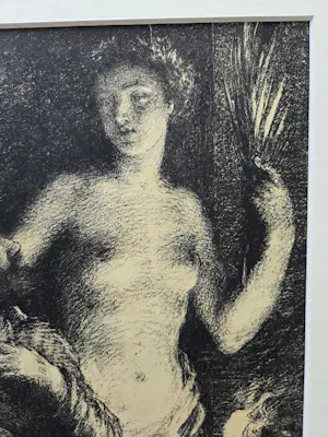 Henri Fantin-Latour - Inspiration. Uit L'Epreuve. Ingelijst. kopen? Bied vanaf 99!