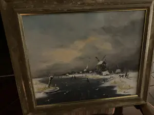 Henk Poeder - Hollandsch Winterlandschap met koek en zoopie kopen? Bied vanaf 115!